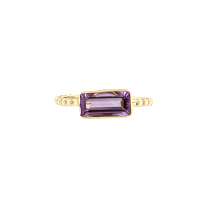 18ct gold Amethyst ring