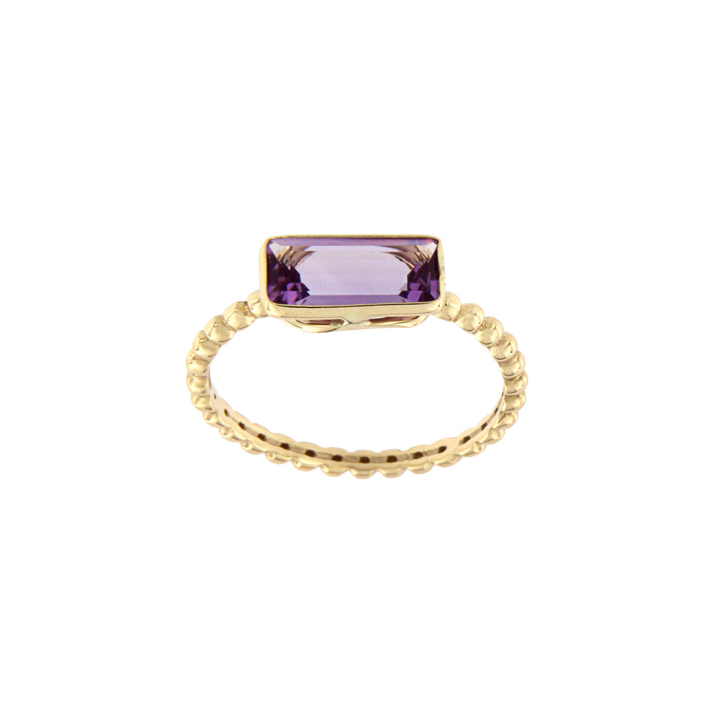 18ct gold Amethyst ring