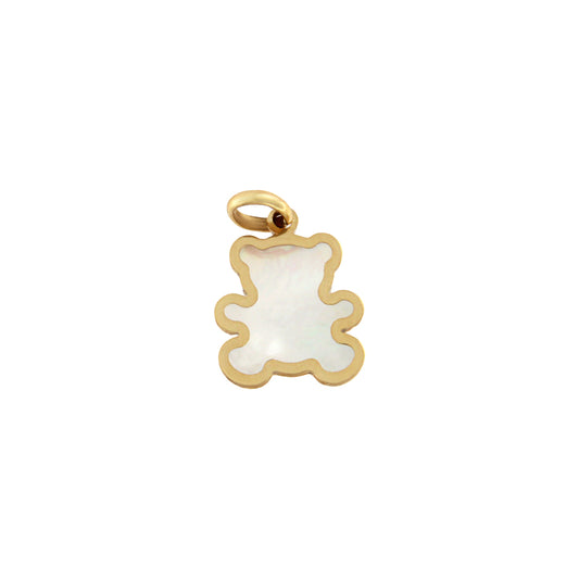 18 ct gold Teddy bear pendant