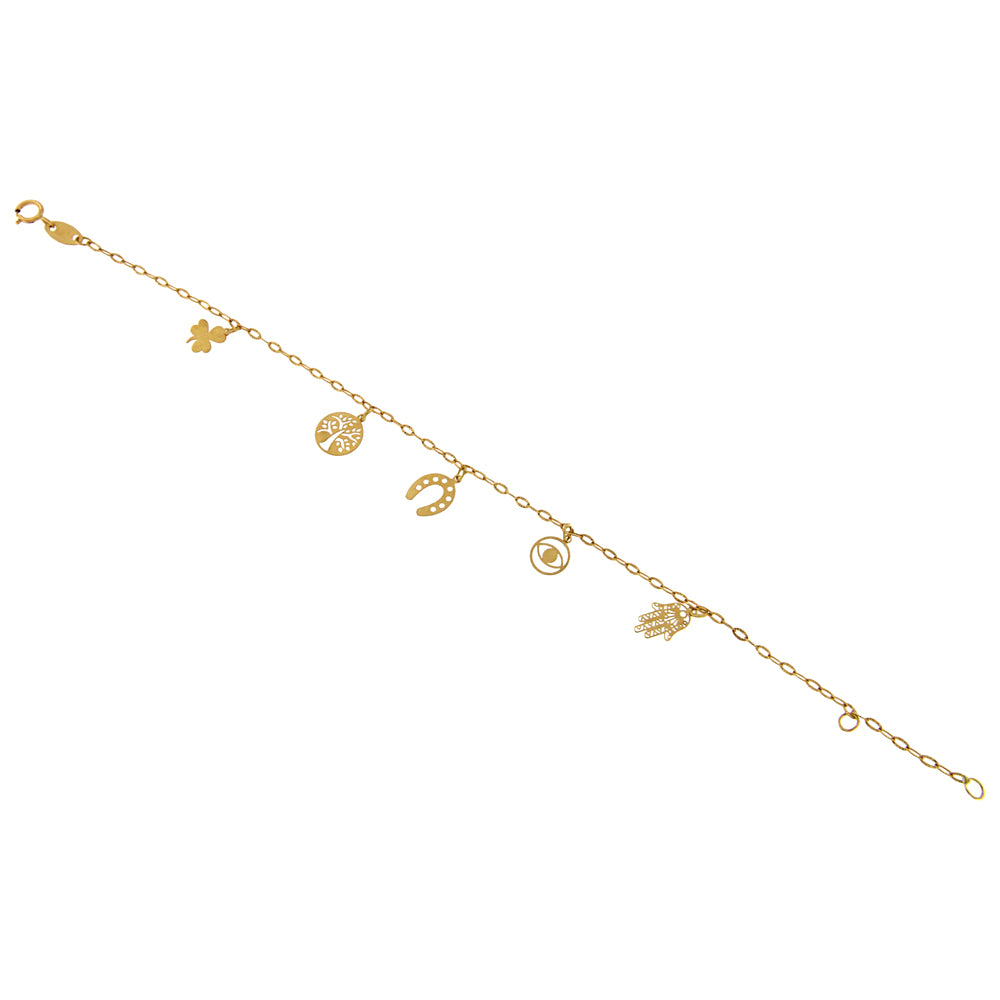 18ct gold Lucky bracelet