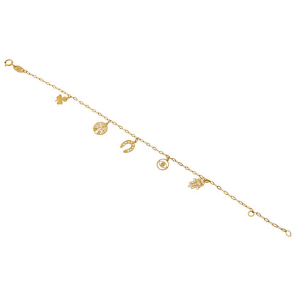 18ct gold Lucky bracelet