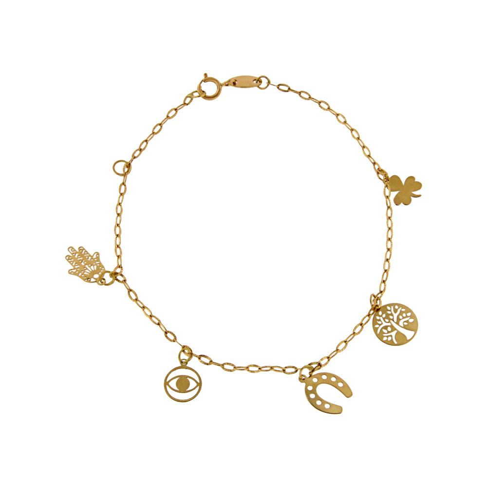 18ct gold Lucky bracelet