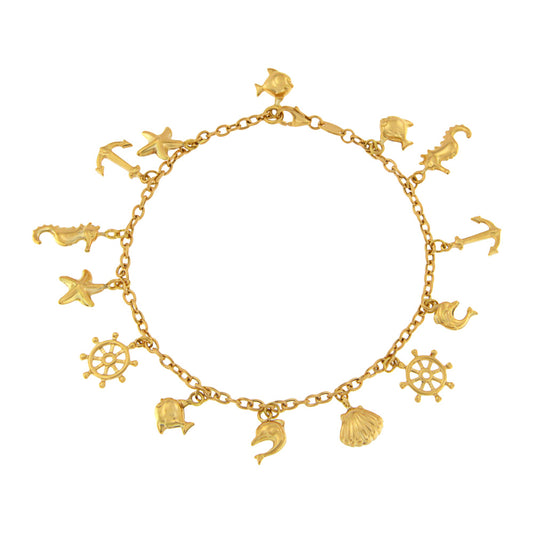 18ct gold Charm bracelet