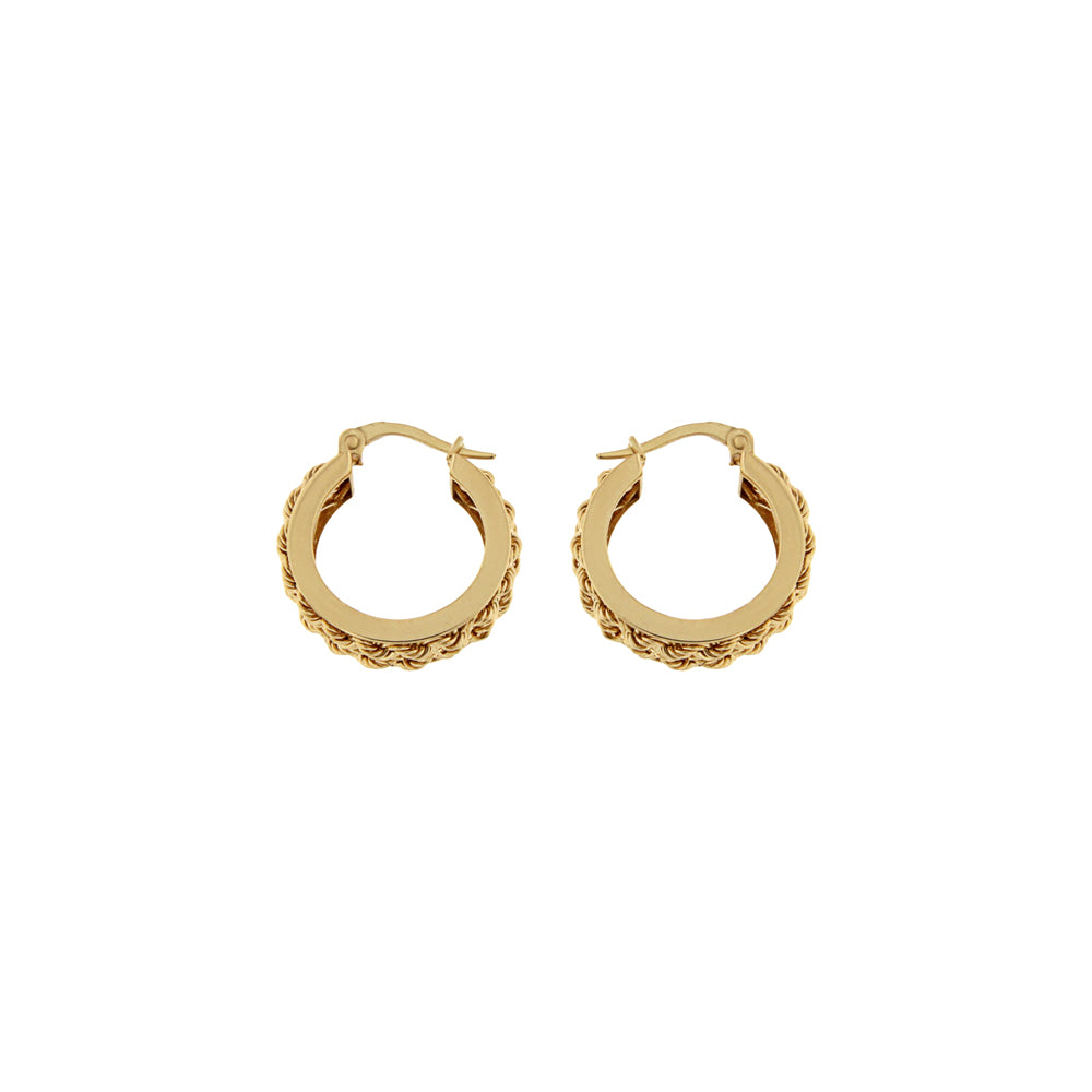18ct gold Creole hoop earrings
