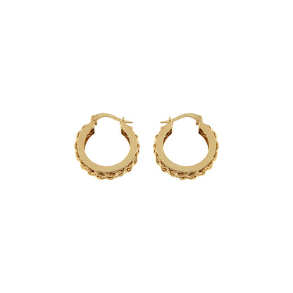 18ct gold Creole hoop earrings