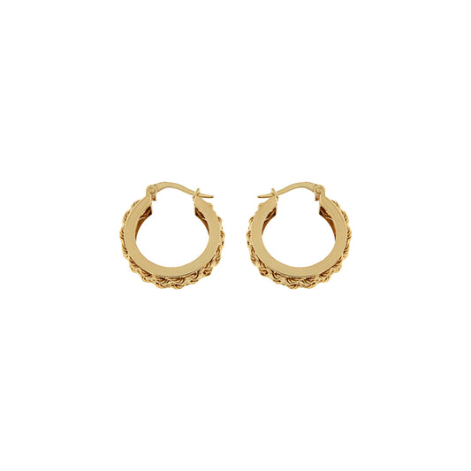18ct gold Creole hoop earrings