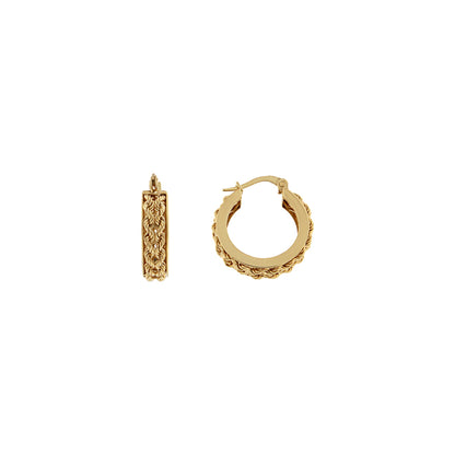 18ct gold Creole hoop earrings