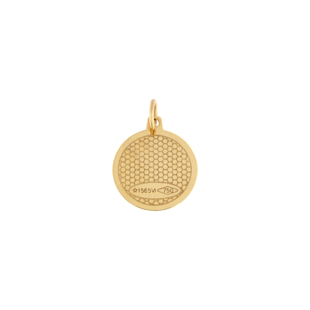 18ct gold First communion girl pendant
