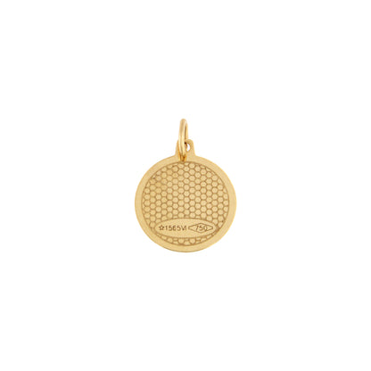 18ct gold First communion girl pendant