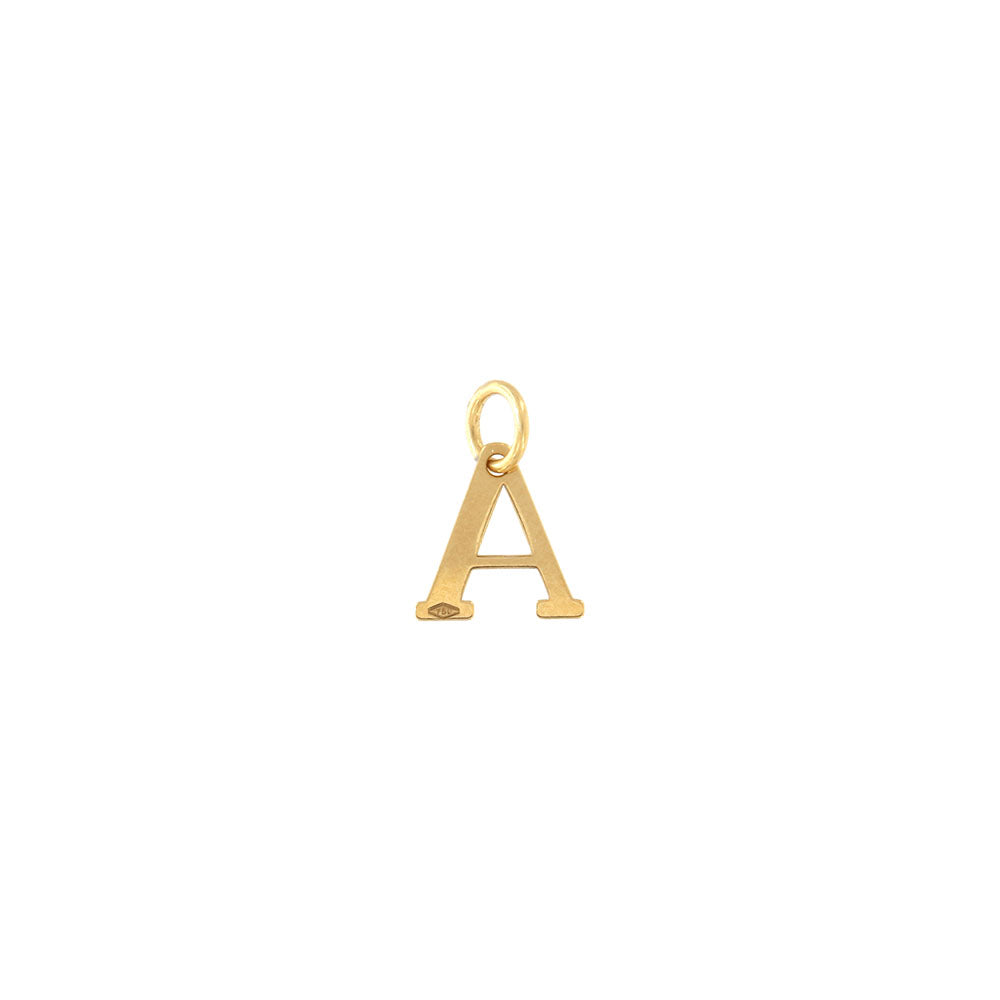 18ct gold Letter "A" pendant