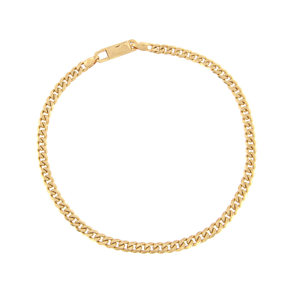 18ct gold Curb bracelet