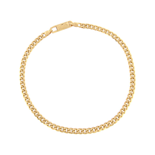 18ct gold Curb bracelet