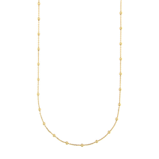 18ct gold Alternating chain with balls