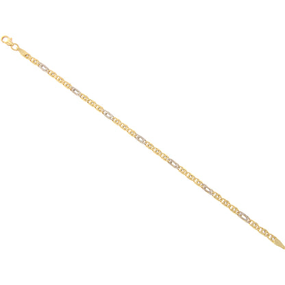 18ct gold Two-tone bracelet