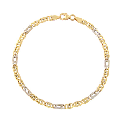 18ct gold Two-tone bracelet