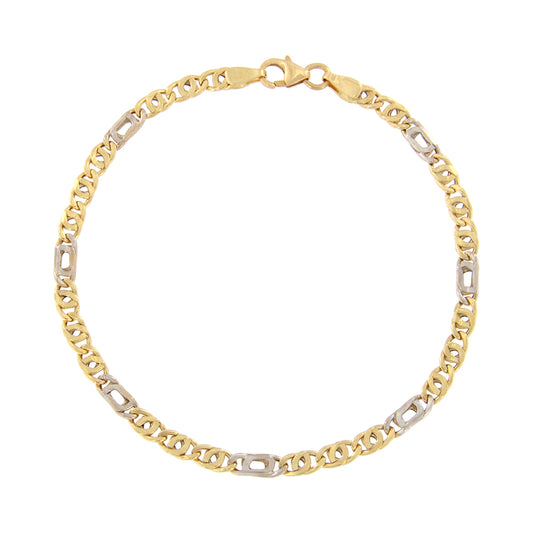 18ct gold Two-tone bracelet