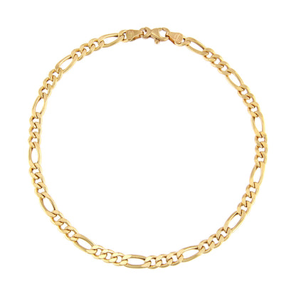 18ct gold Figaro anklet