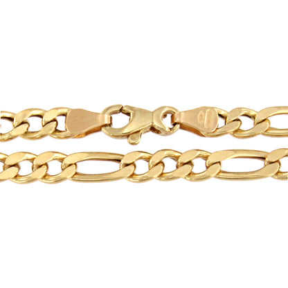 18ct gold Figaro chain