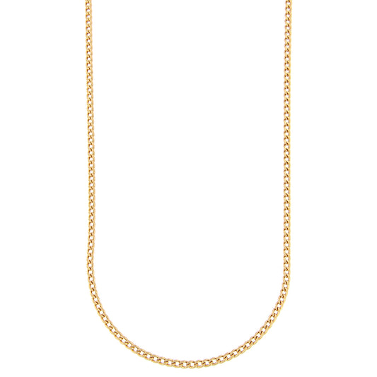 18ct gold Diamond cut curb chain