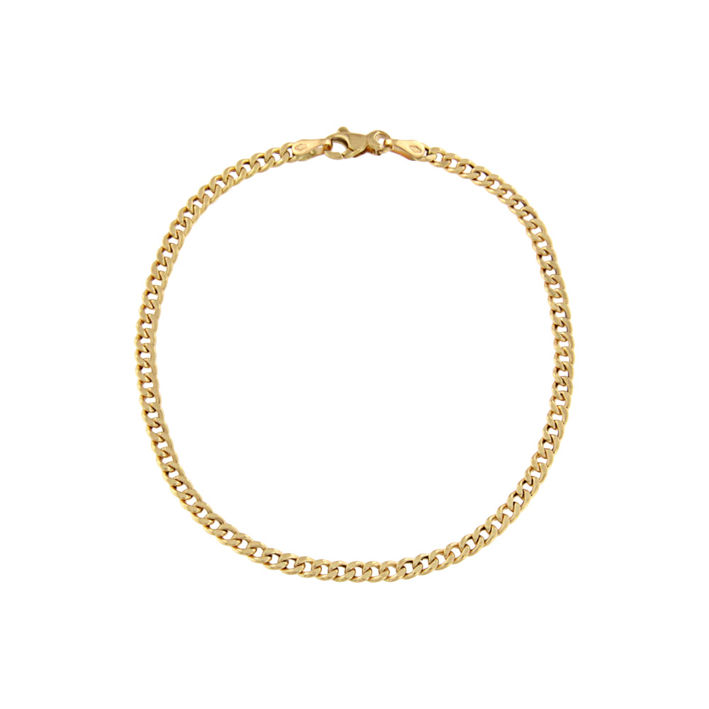 18ct gold Curb bracelet