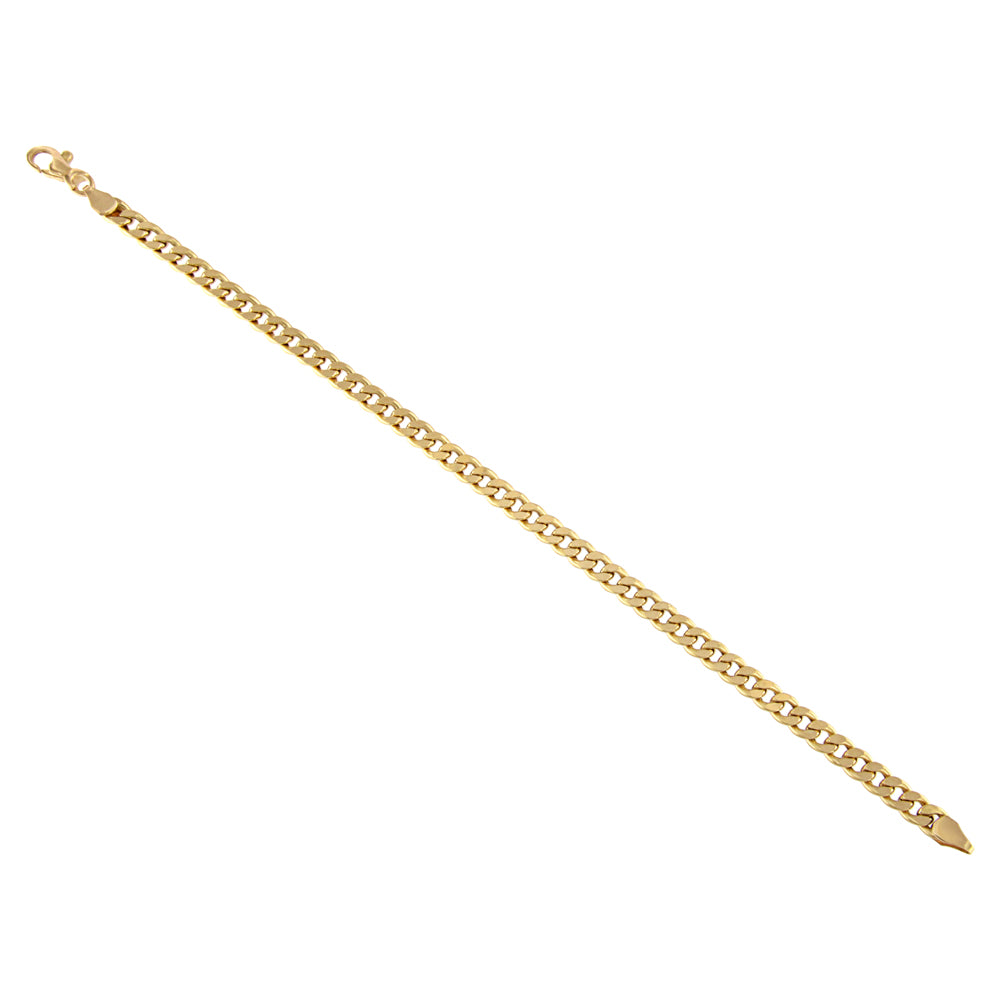 18ct gold Curb anklet