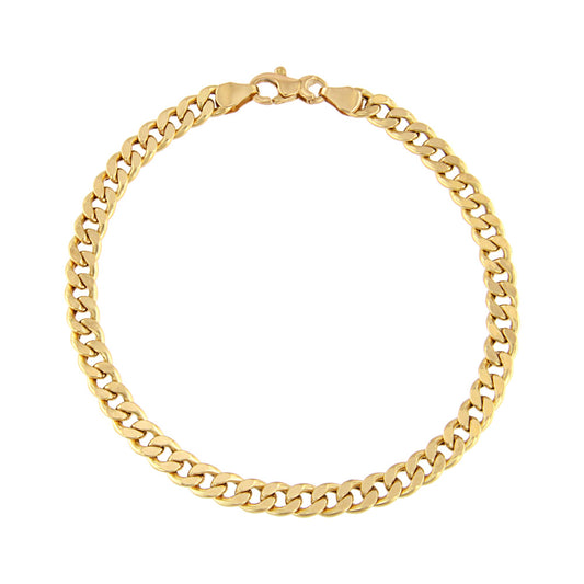 18ct gold Curb anklet