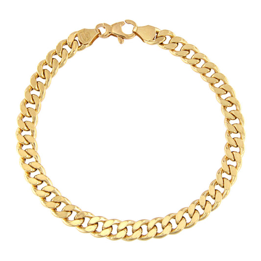 18ct gold Curb bracelet