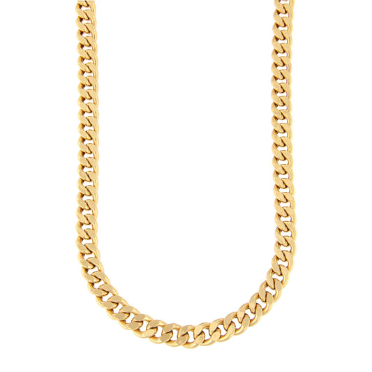 18ct gold Curb diamond chain