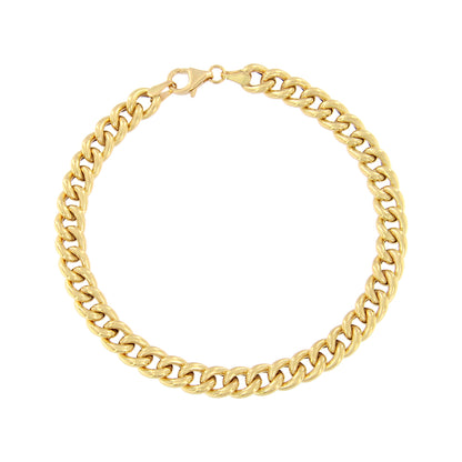 18ct gold Curb bracelet