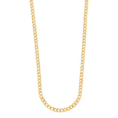 18ct gold Curb mirror chain