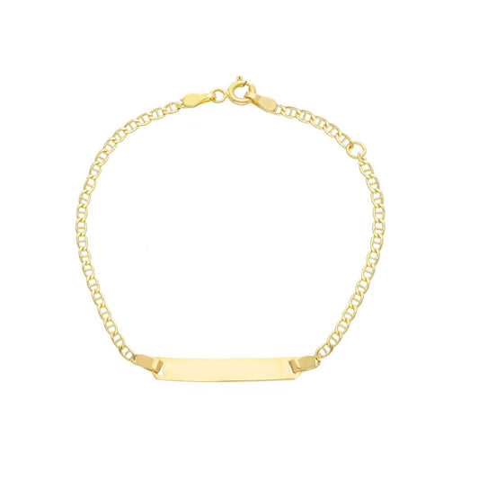 18ct gold bracelet with plate