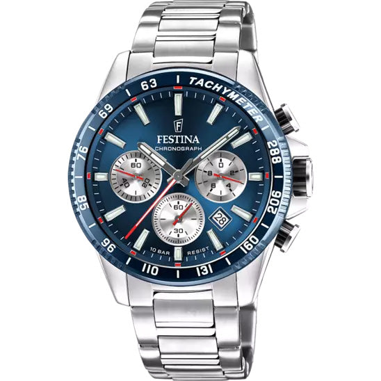 Festina Men Chrono Steel Bracelet