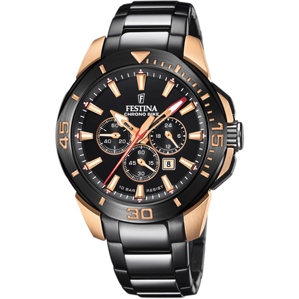 Festina Men Special Editions / Black Stainless steel strap