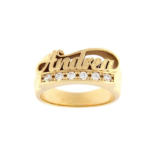 18ct gold Ring name model 1