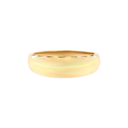 18ct gold Convex ring