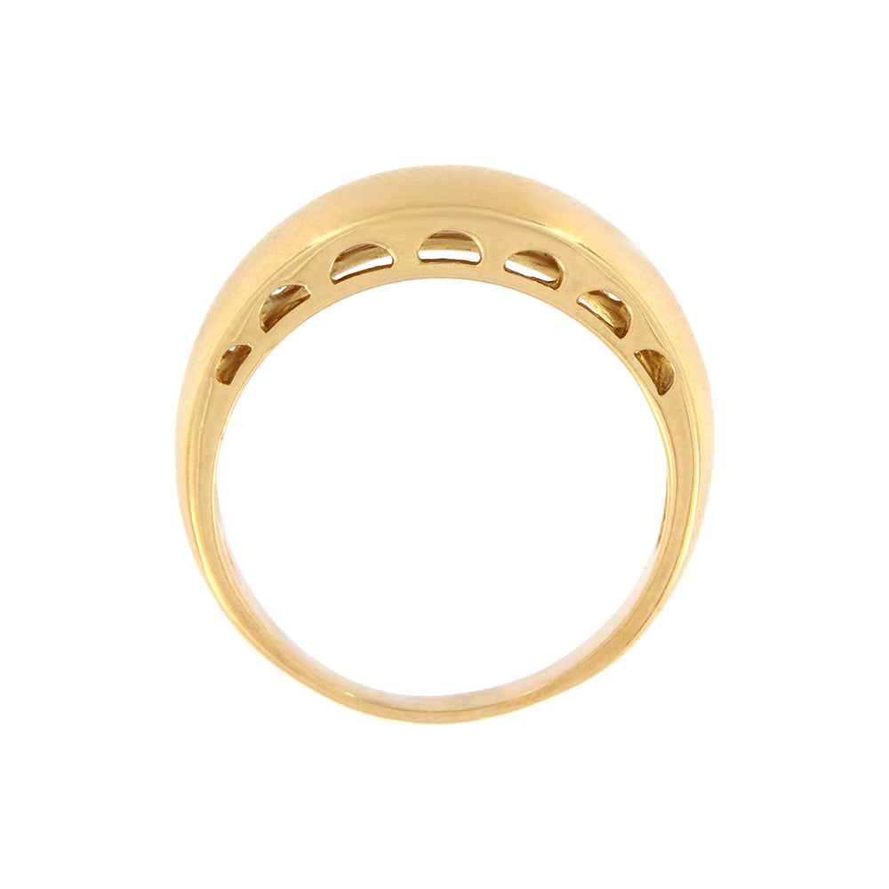 18ct gold Convex ring