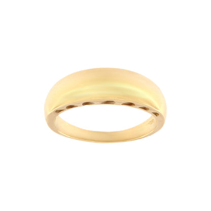 18ct gold Convex ring