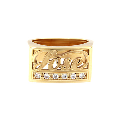 18ct gold Ring Name Model 2