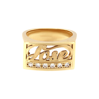 18ct gold Ring Name Model 2