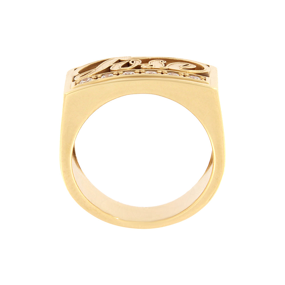 18ct gold Ring Name Model 2