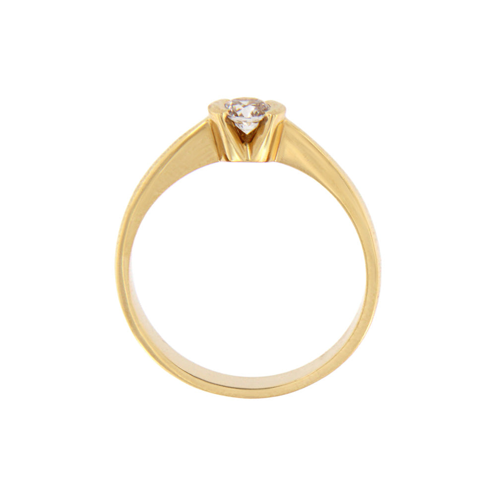 18ct gold White stone Ring