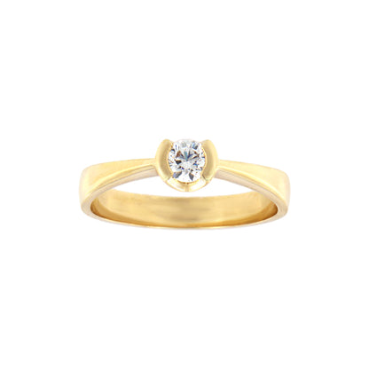 18ct gold White stone Ring