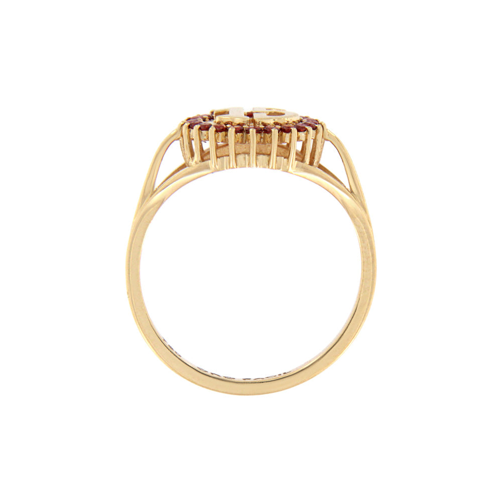 18ct gold Fifteen springs ring