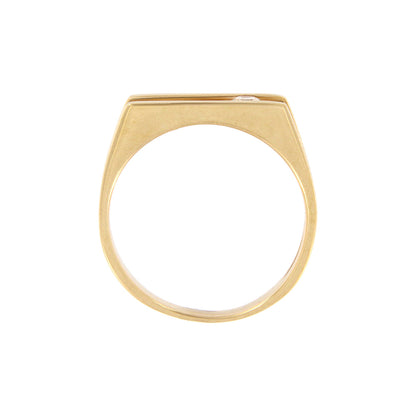 18ct gold White stone ring