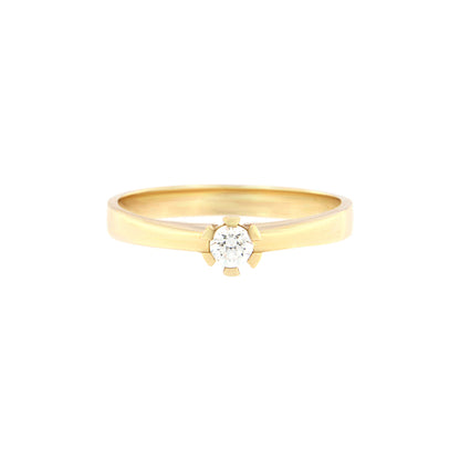 18ct gold White stone ring