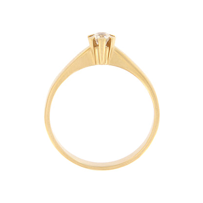 18ct gold White stone ring