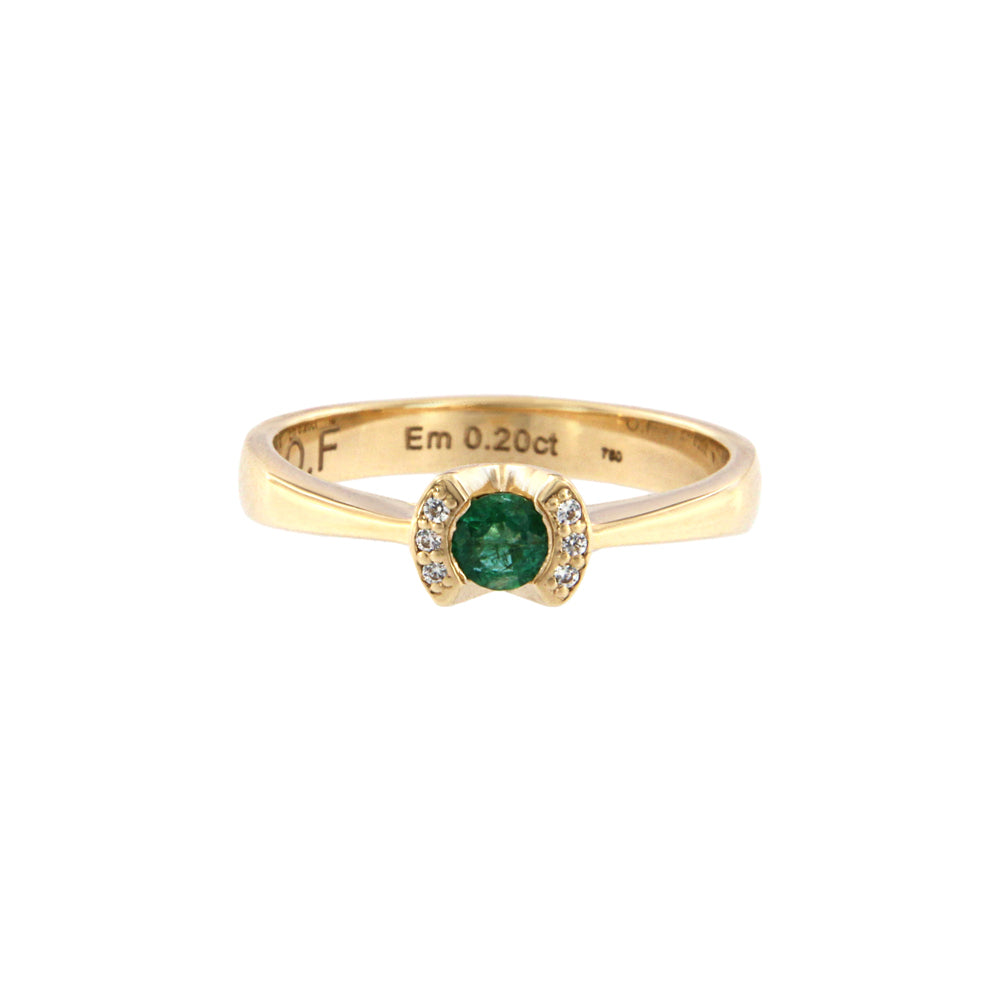 18ct gold Emerald ring