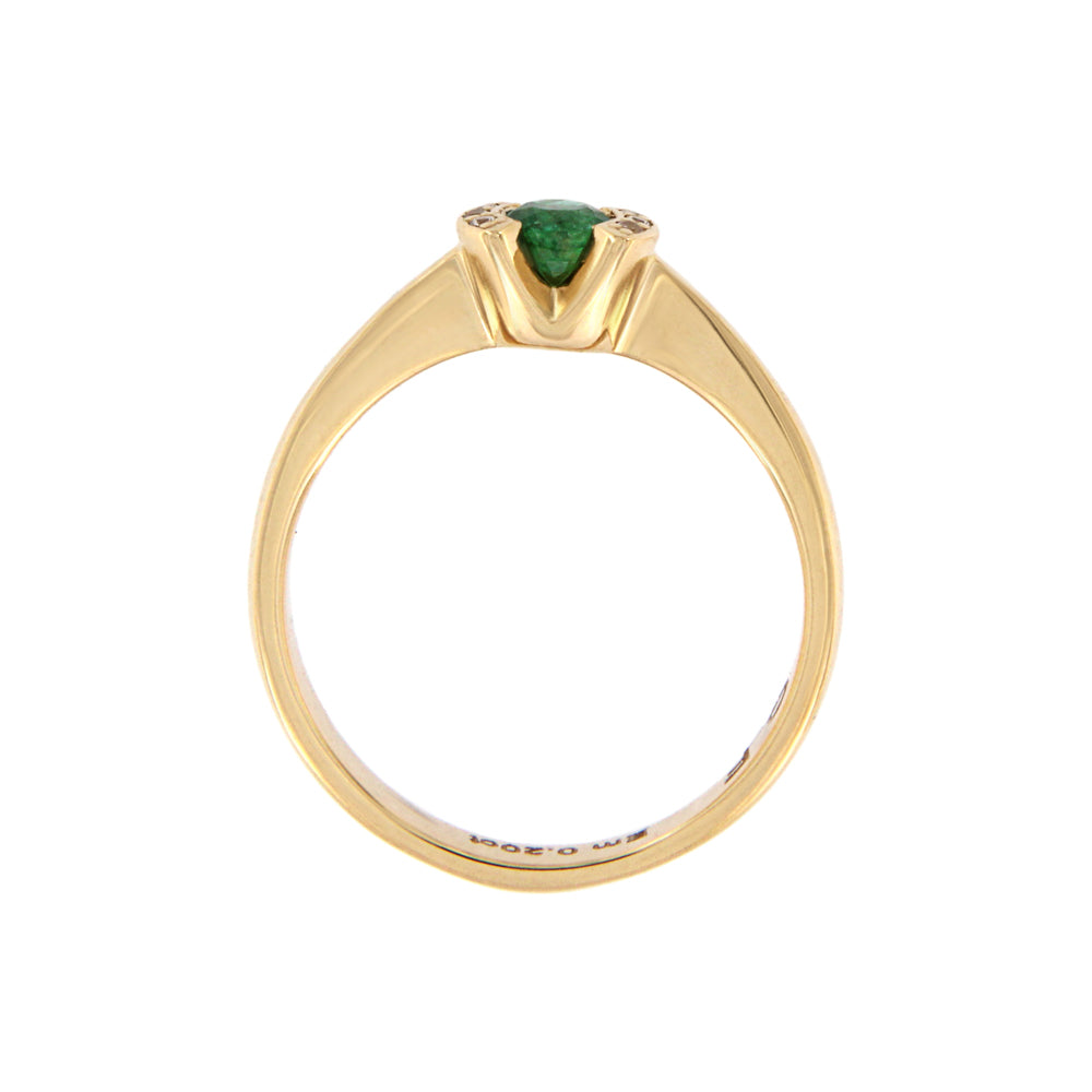 18ct gold Emerald ring