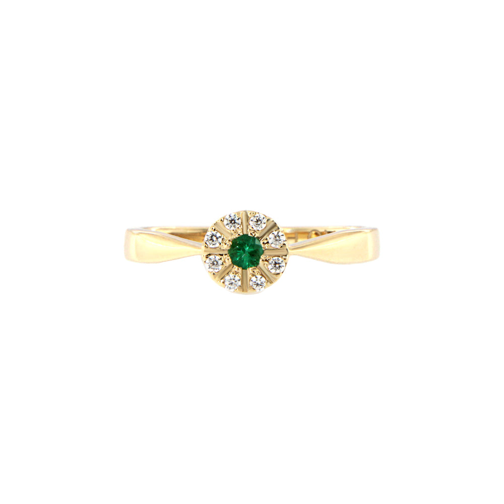 18ct gold Emerald ring