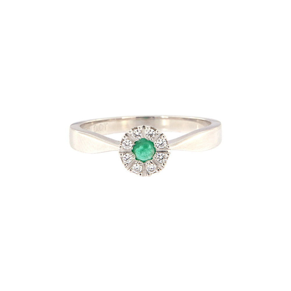 18ct gold Emerald ring